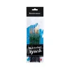 Synthetic Fiber Brush Set 6 pcs ergonomic