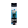 Synthetic Fiber Brush Set 4 pcs ergonomic