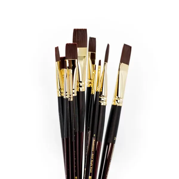 Acrylic Colour Brushes Flat