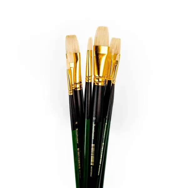 Oil Colour Brushes Flat