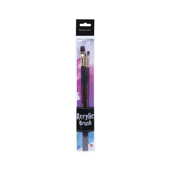 Acrylic Brush Set 3 pcs