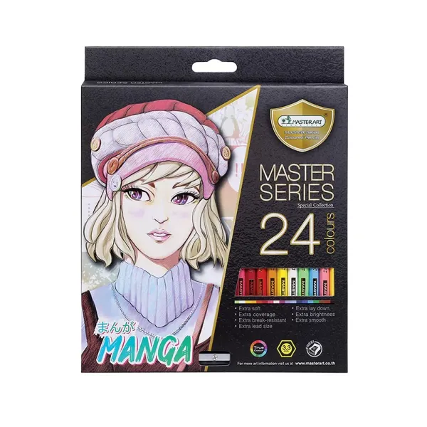 Coloured Pencils 24 pcs Manga