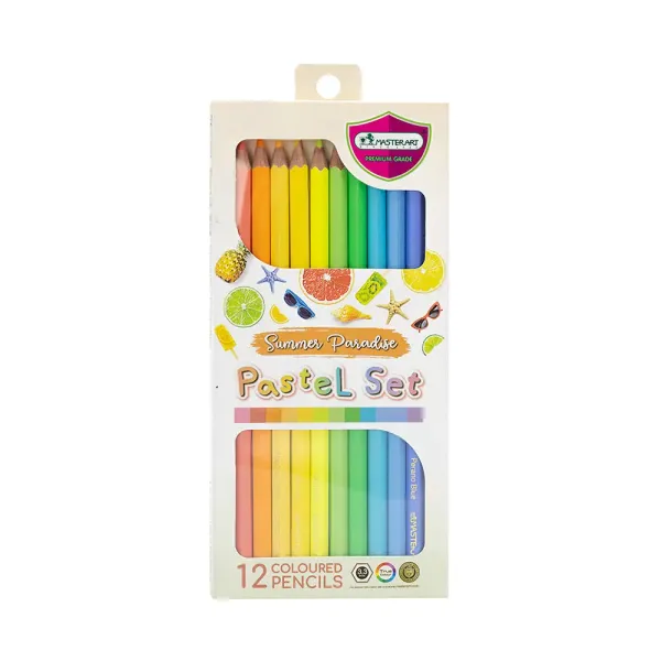 Coloured Pencils 12 pcs Summer Paradise