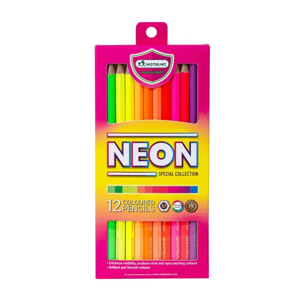 Coloured Pencils 12 pcs Neon