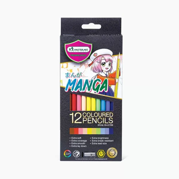 Coloured Pencils 12 pcs Manga