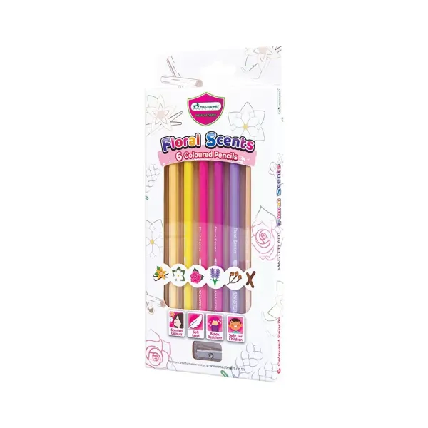 Floral Scents 6 Coloured Pencils