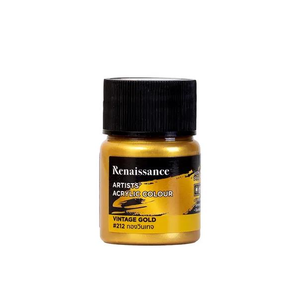 Akryylimaali metallic 20 ml, Vintage Gold