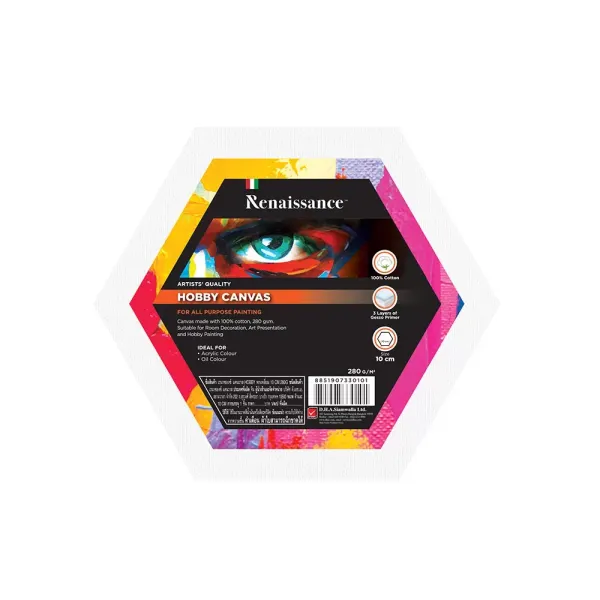 Hexagon Canvas 10 cm