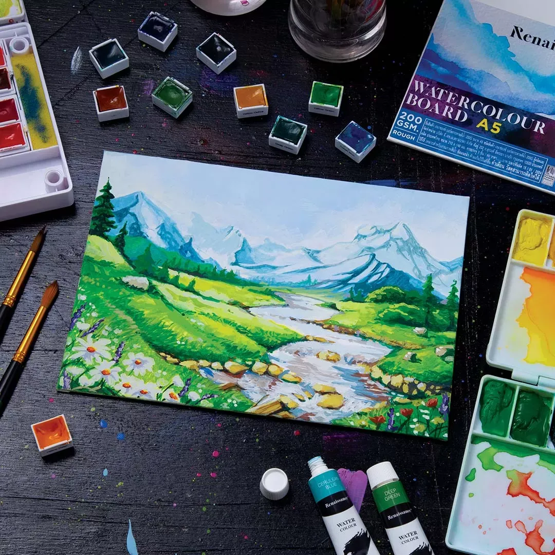 Maalauspahvit vesiväreille