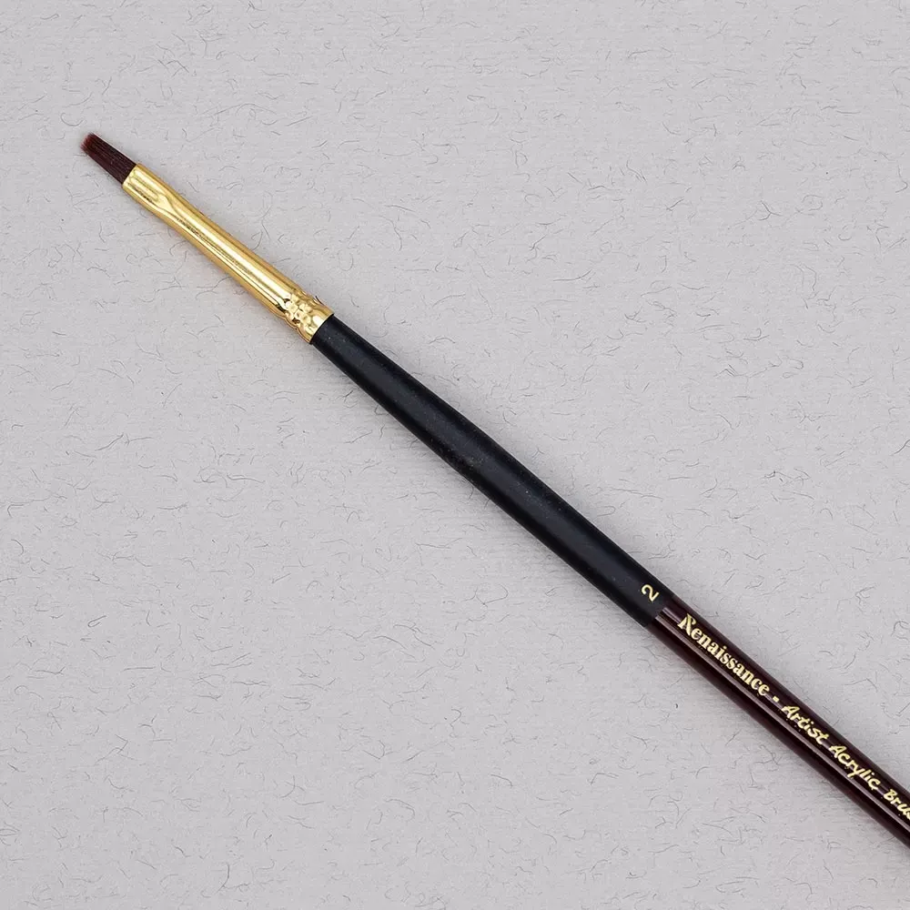 Akryylivärisivellin tasainen, koko 2