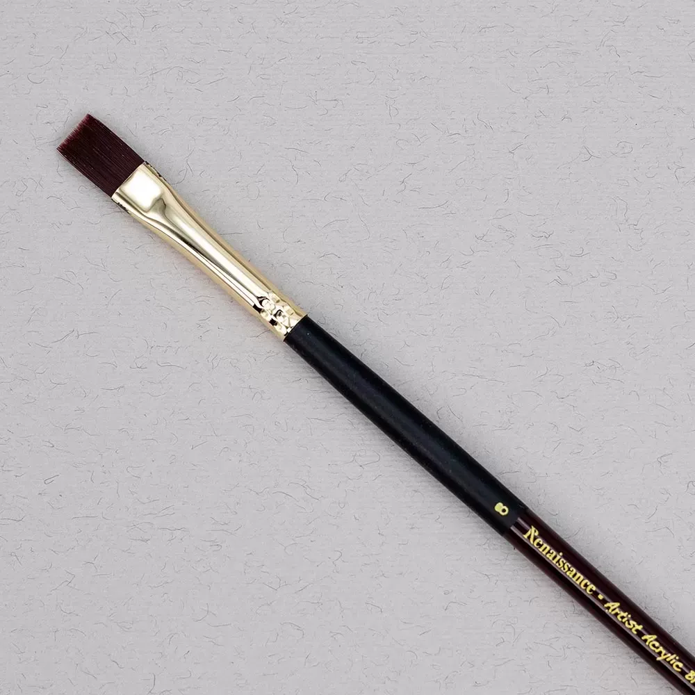 Akryylivärisivellin tasainen, koko 8