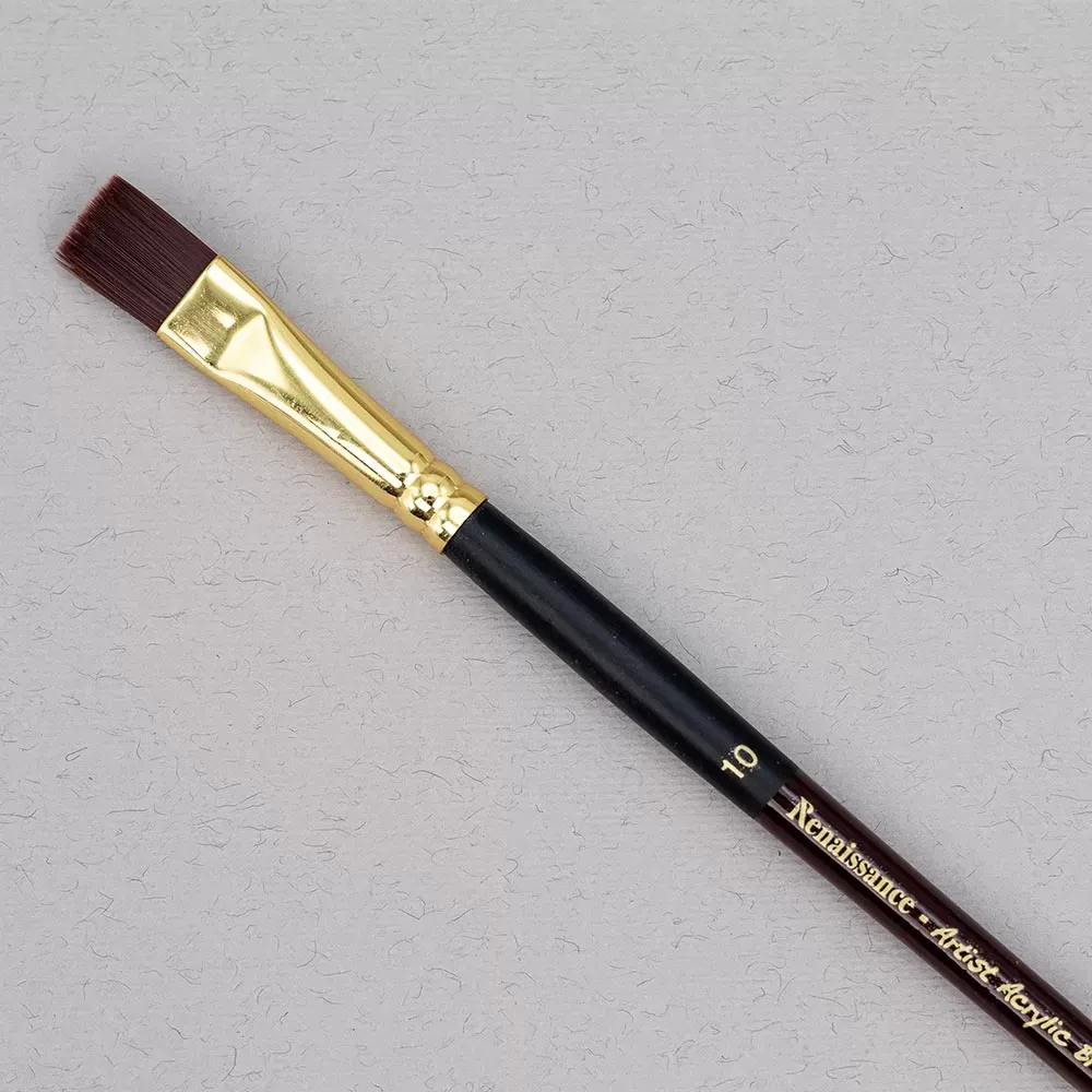 Akryylivärisivellin tasainen, koko 10