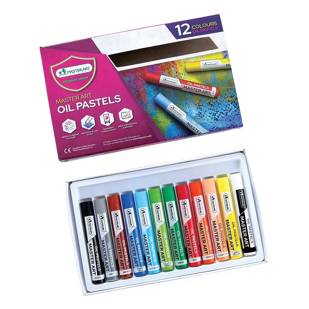 Öljypastelliliidut 12 väriä