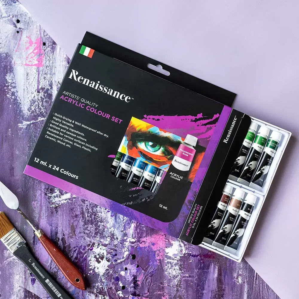 Akryylivärit 24 x 12ml