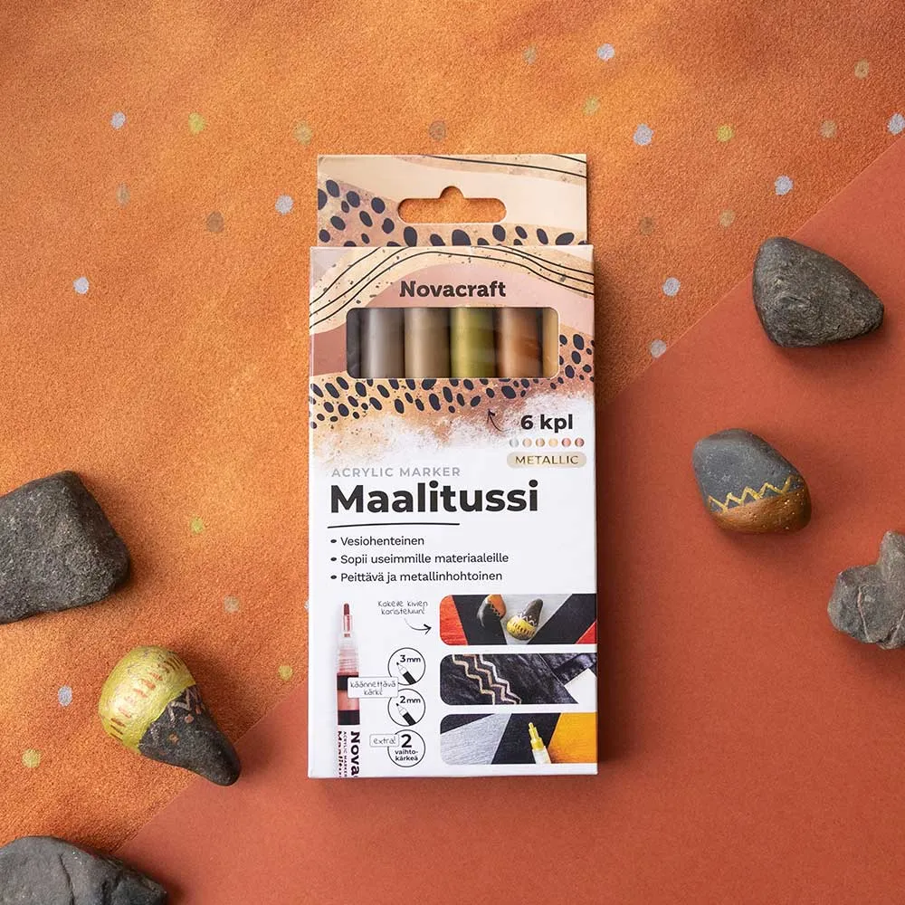 Maalitussi 6 kpl Metallic