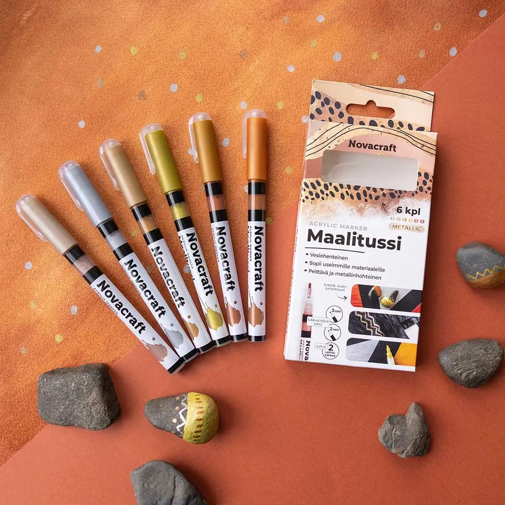 Maalitussi 6 kpl Metallic