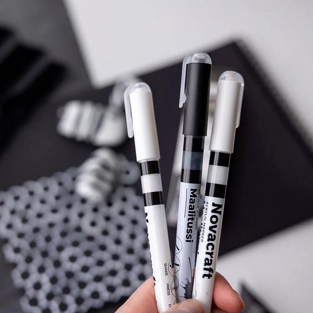 Maalitussi 3 kpl musta ja valkoinen