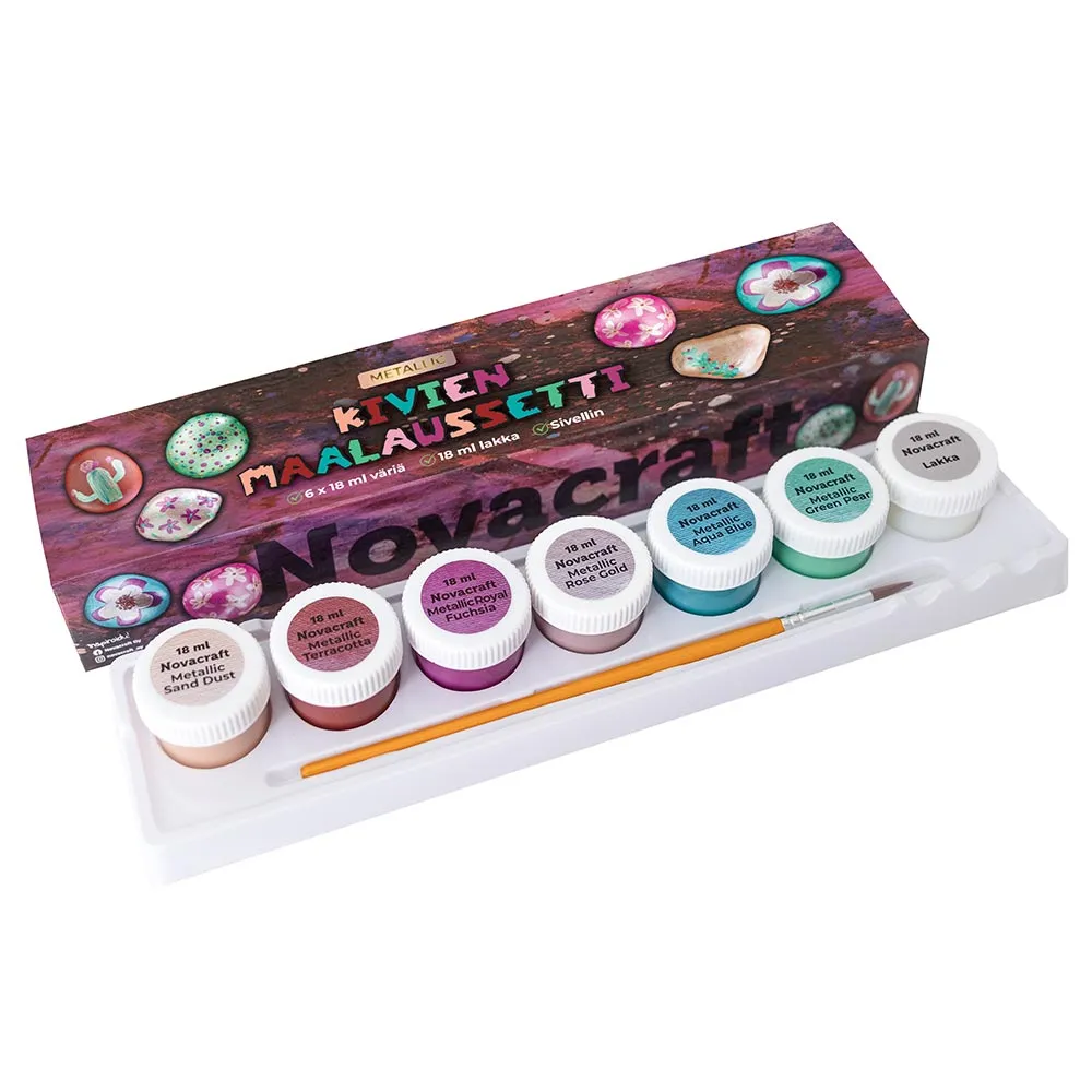 Stone Painting Set Metallic