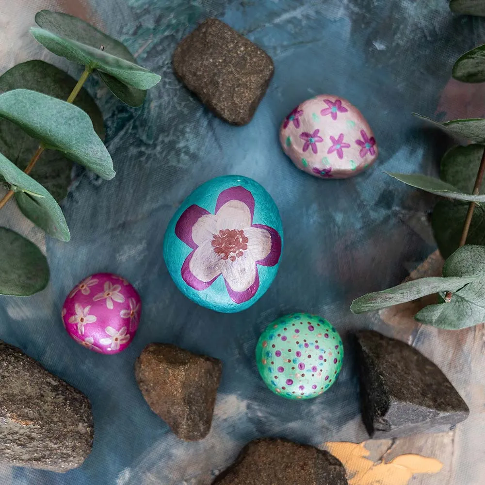 Stone Painting Set Metallic