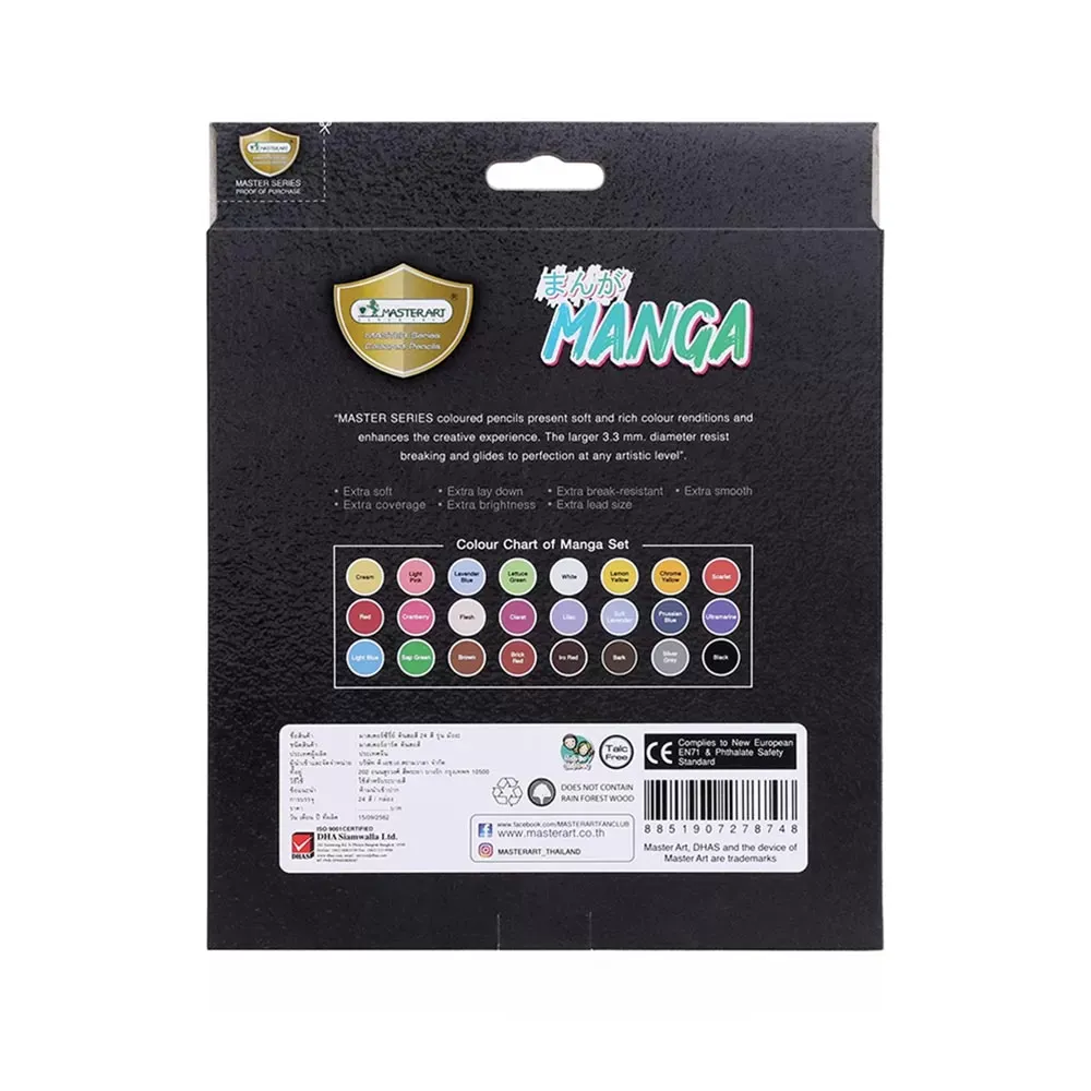 Värikynät 24 kpl, Manga-sävyt