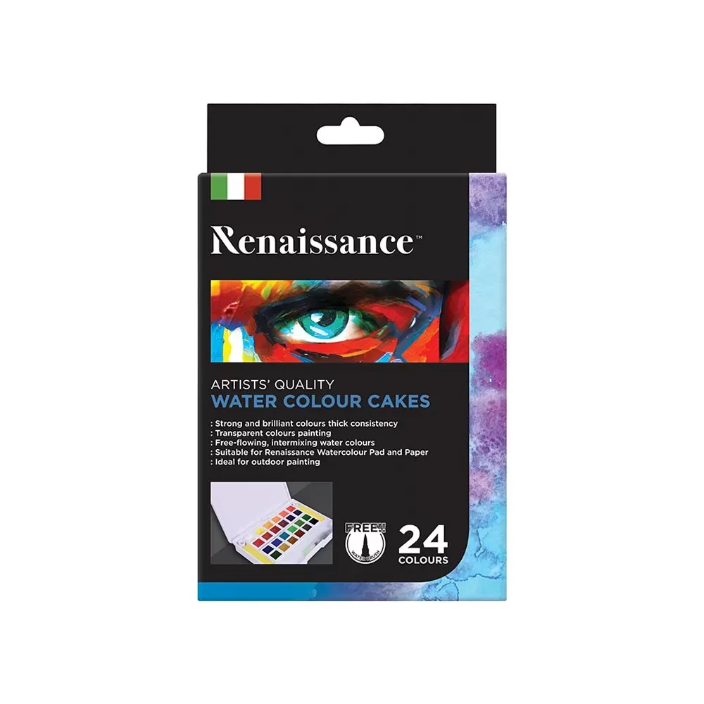 Akvarellinapit 24 kpl