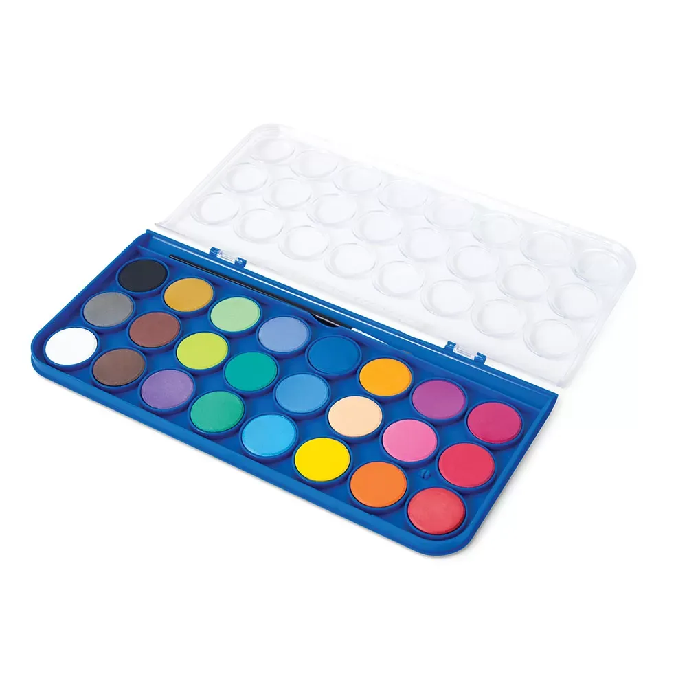 Vesivärit 24 kirkasta väriä, muovirasia