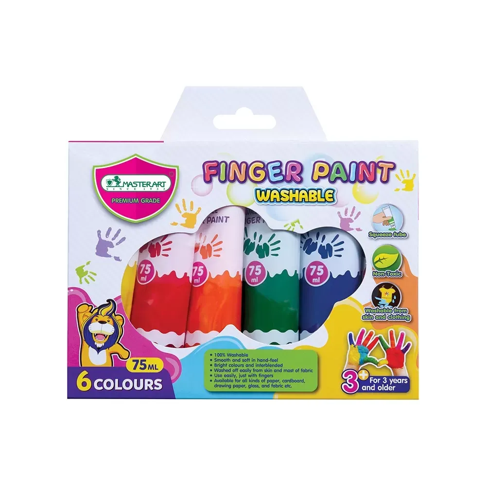 Sormivärit 75 ml, 6 väriä