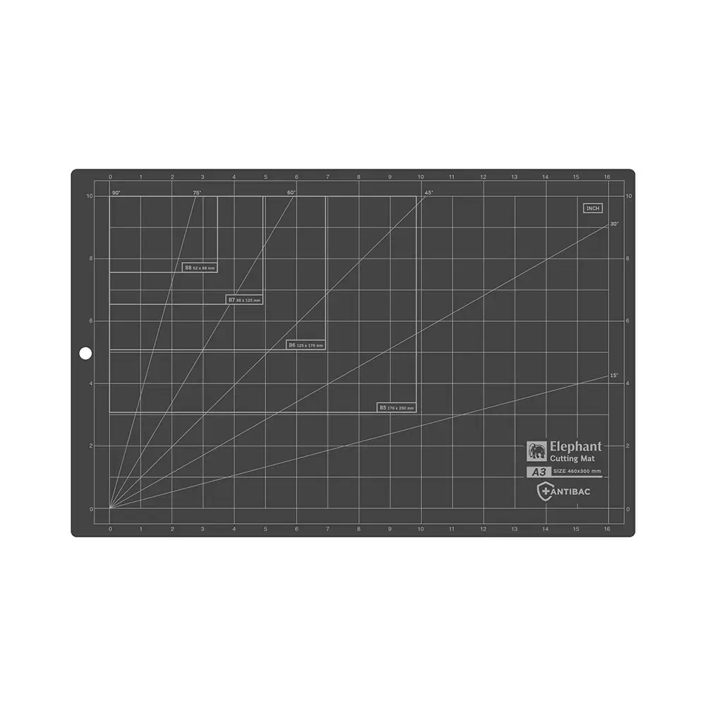 Leikkuualusta musta A3