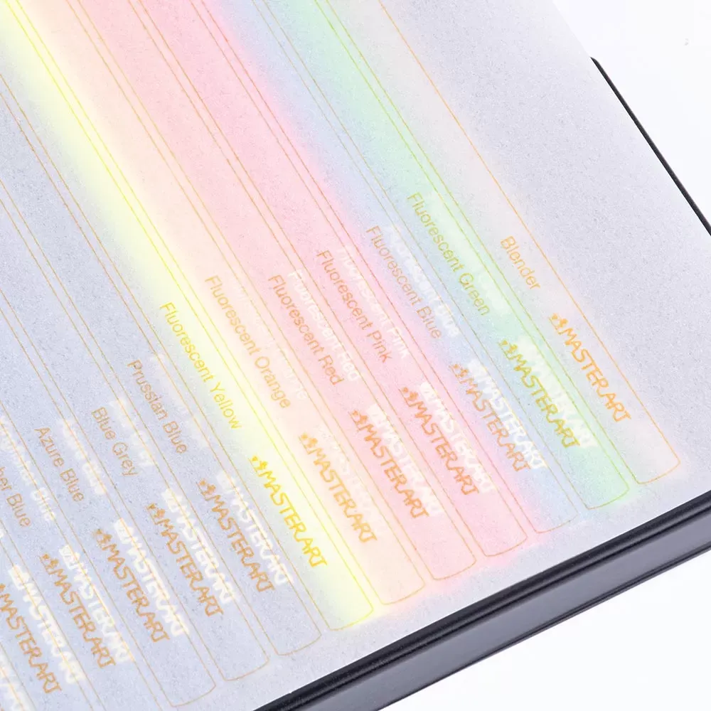 Värikynät 150 kpl metallilaatikossa