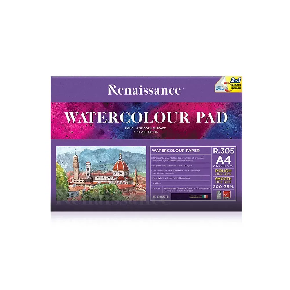 2 in 1 maalauslehtiö A4