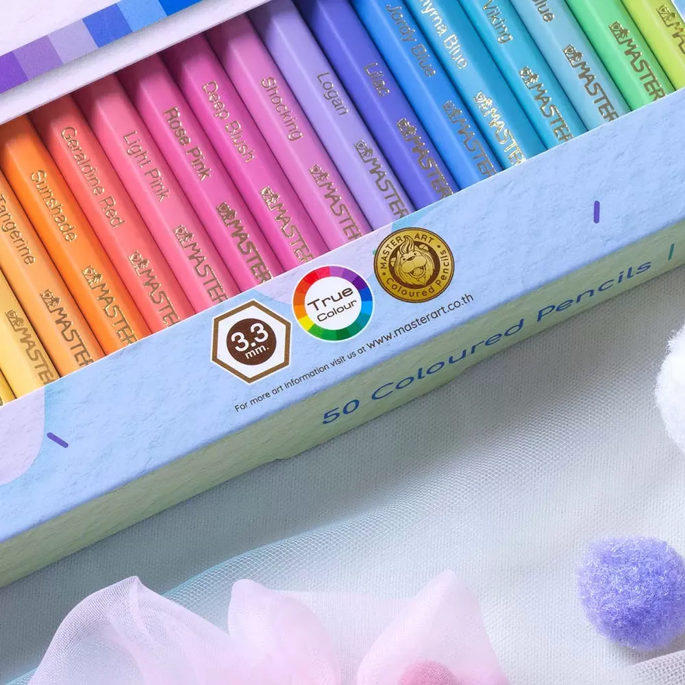 Värikynät 50 kpl, pastelli