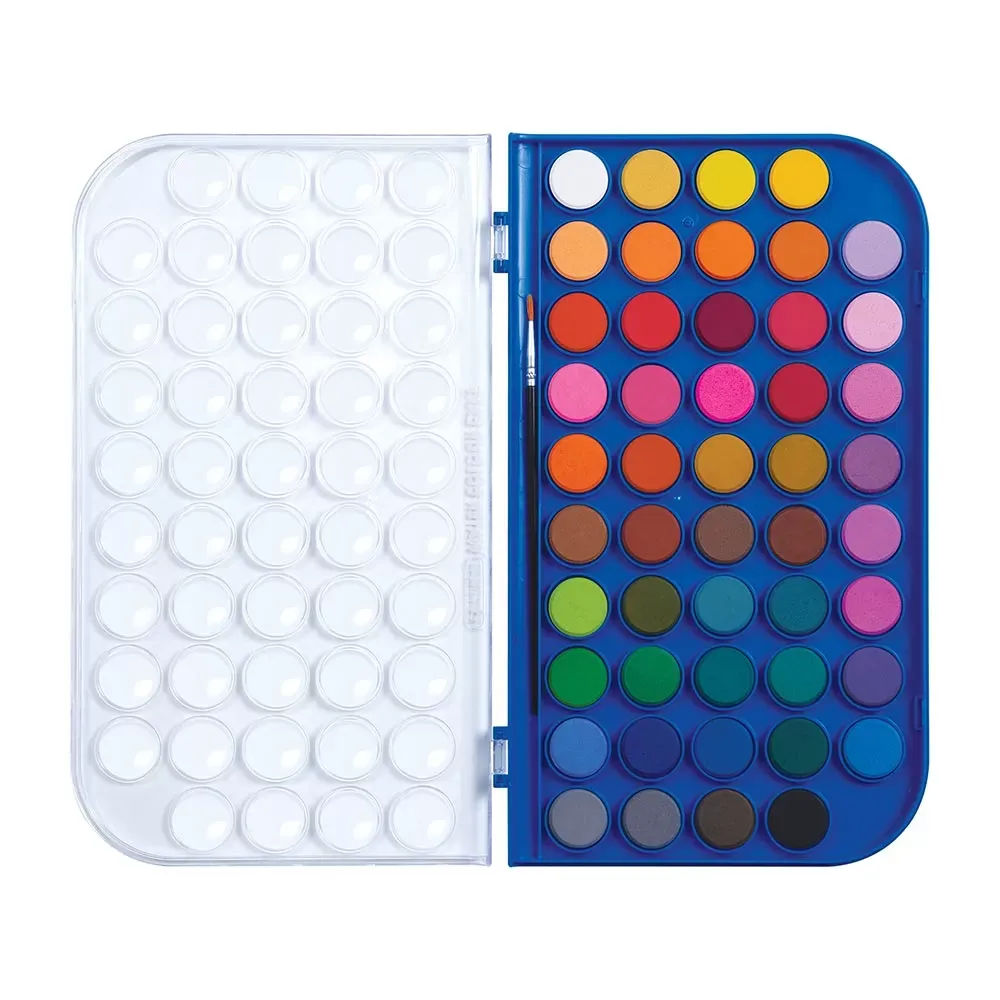 Vesivärit 48 kirkasta väriä, muovirasia