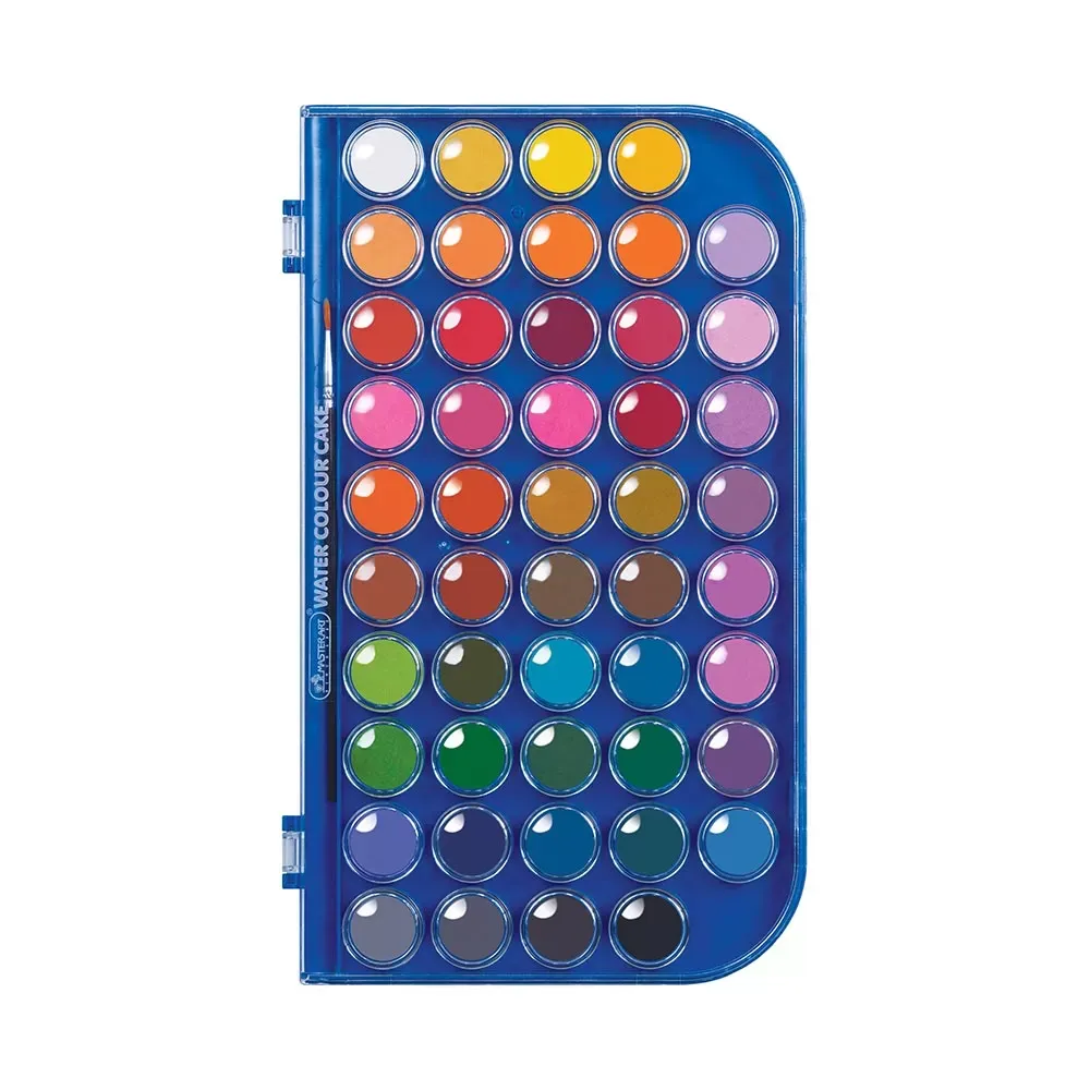Vesivärit 48 kirkasta väriä, muovirasia