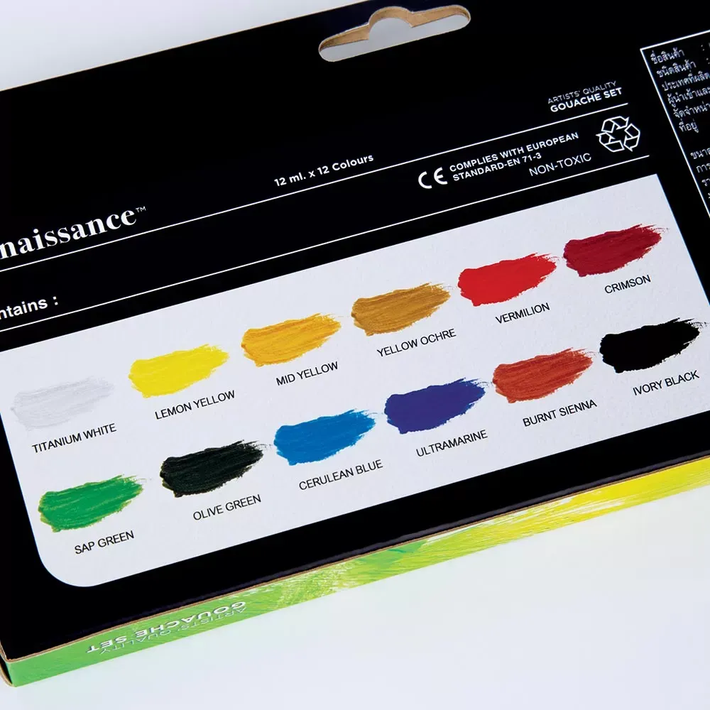 Guassivärit 12 x 12 ml