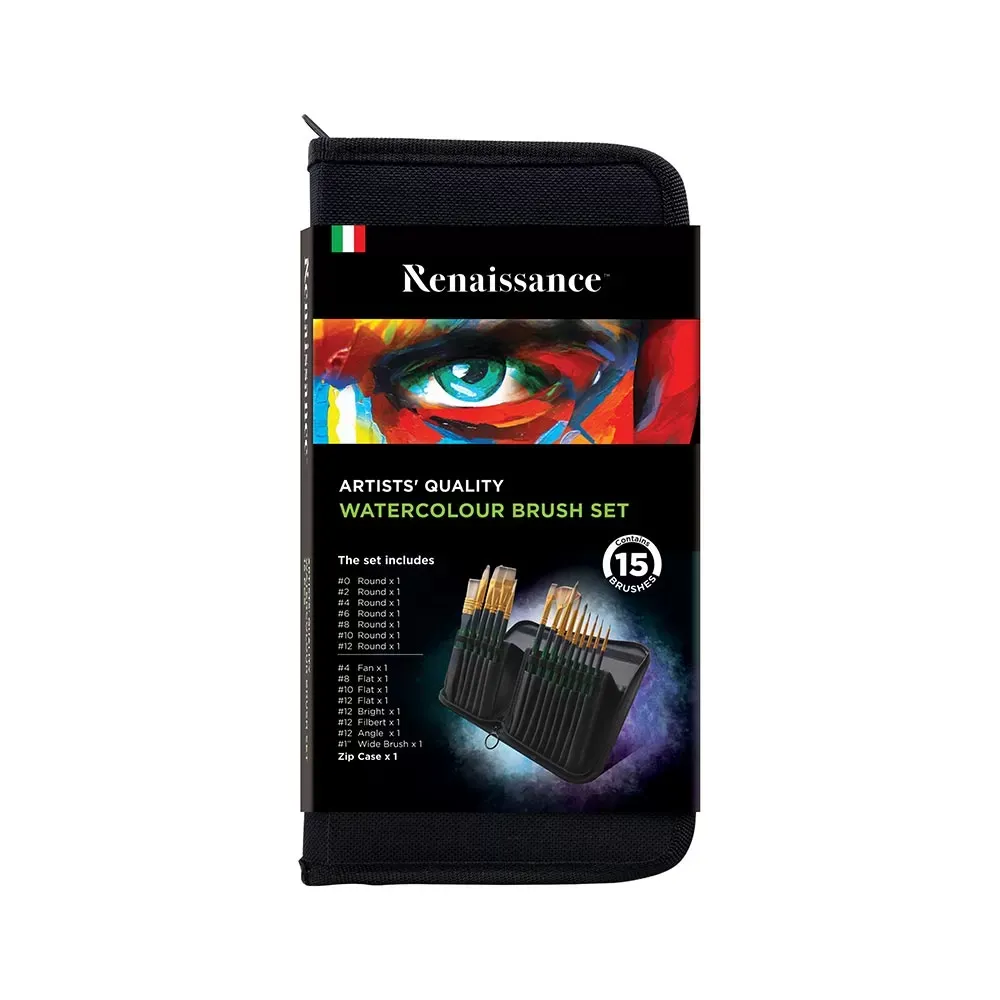 Sivellinlajitelma 15-osainen + kotelo