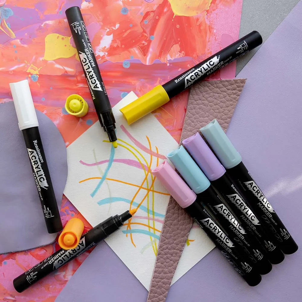 Akryylitussit 8 kpl, pastellivärit