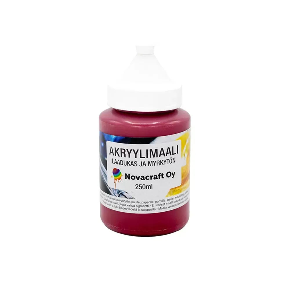 Akryylimaali punainen 250 ml