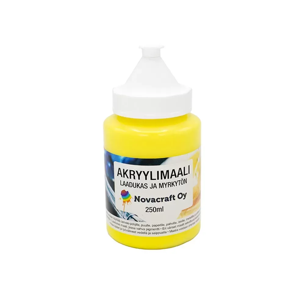 Akryylimaali keltainen 250 ml