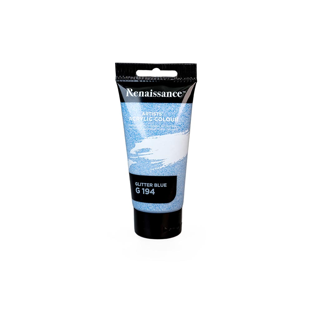 Akryylimaali 75 ml, Glitter Blue