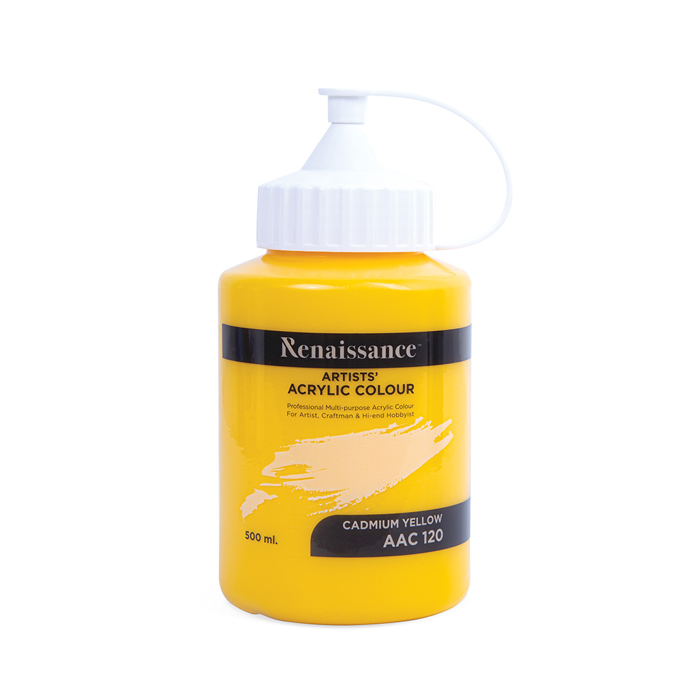 Akryyylimaali 500 ml, Cadmium Yellow